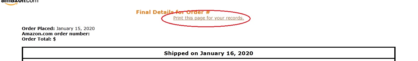 Printing of Amazon Orders still available?