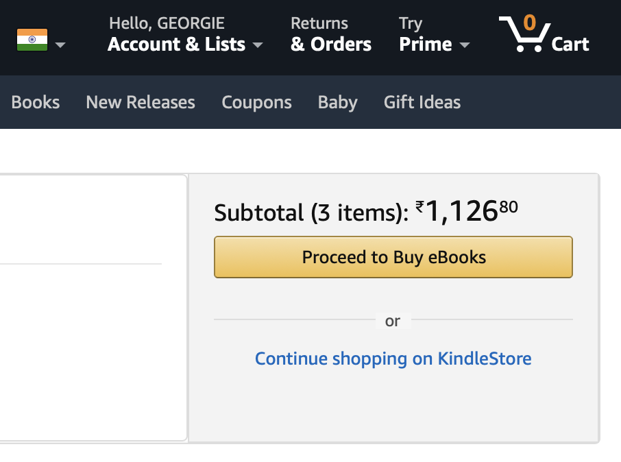 Problem migrating my Kindle account from to Amazon.in