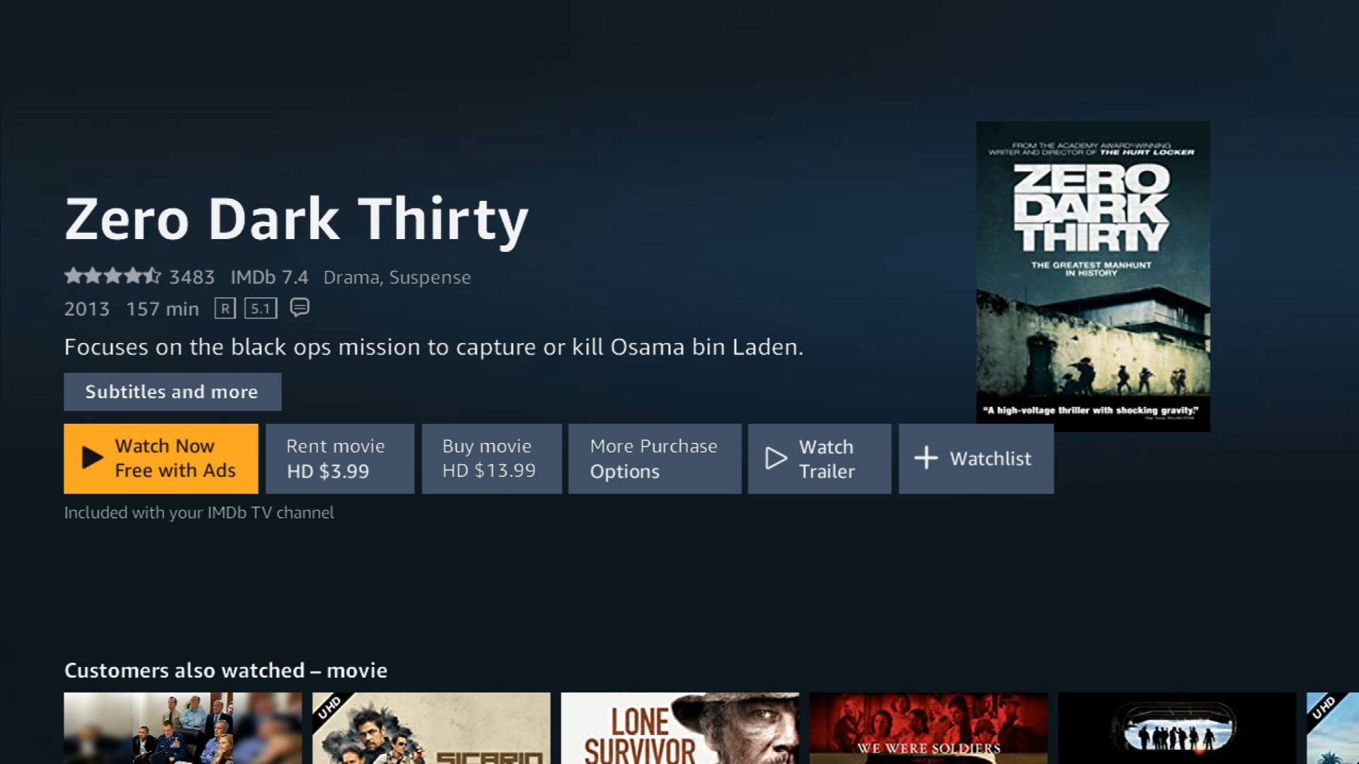Why do IMDBTv titles charge to watch on Roku