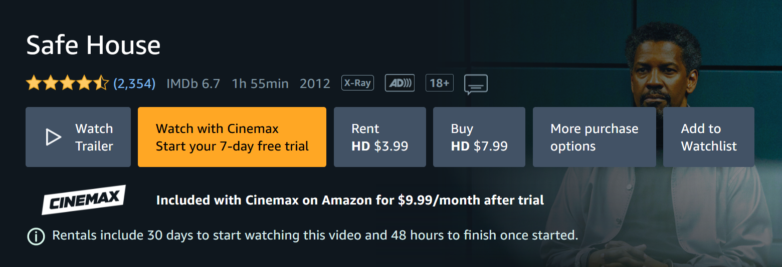 Cinemax add on amazon deals