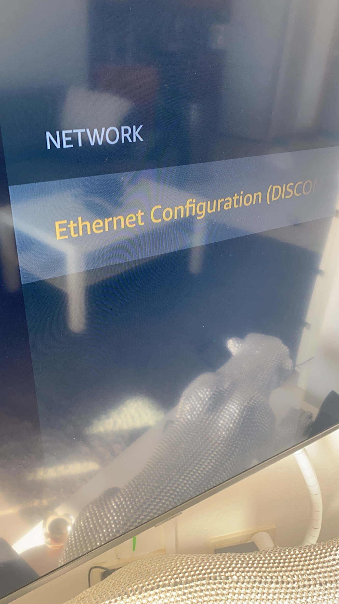 FireStick keeps losing network connection, then in network settings