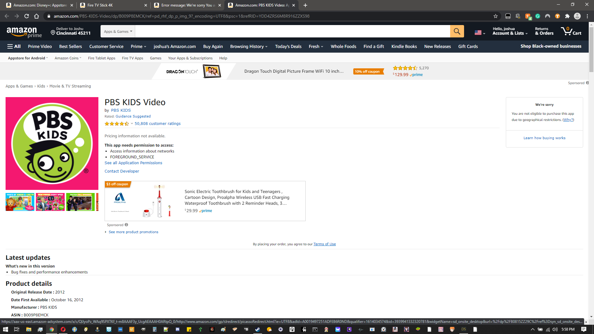 This Video Isn T Available Due To Geographical Licensing Restrictions Why am I not eligible to purchase the Disney+ app due to geographical