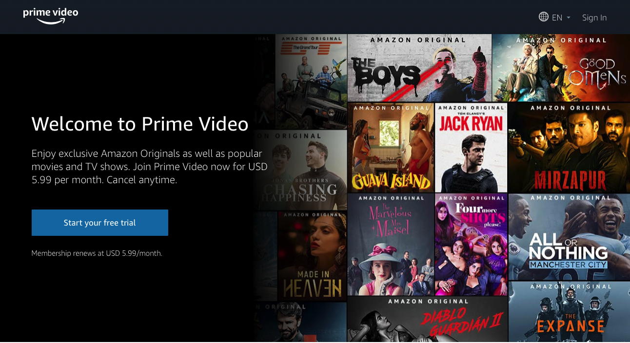 How do I change the region in  prime video without VPN?