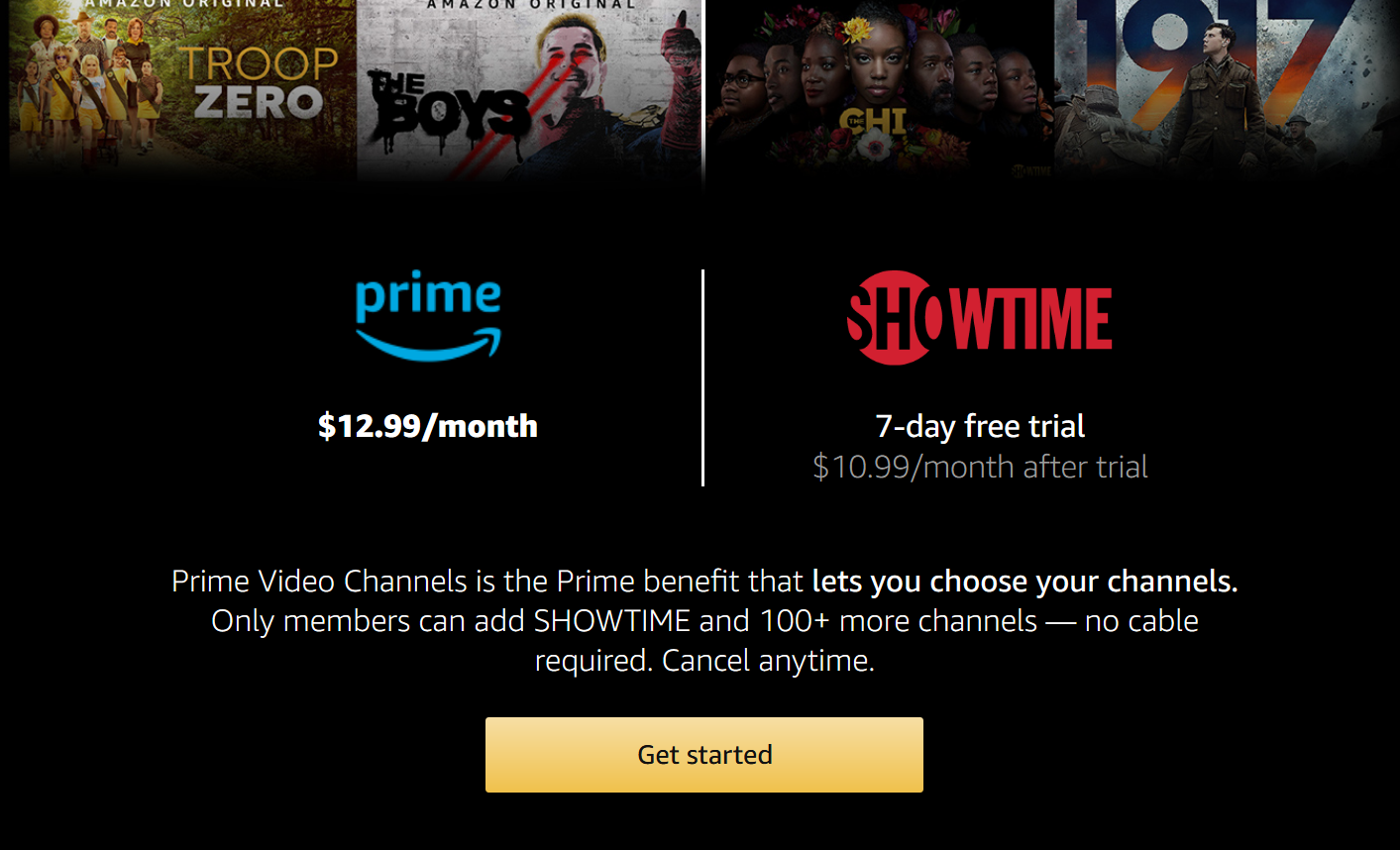 Showtime app online