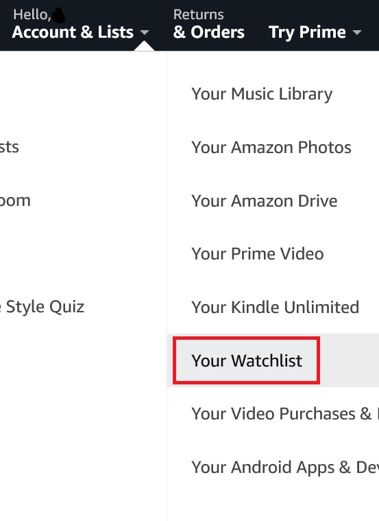 Amazon prime watchlist not working deals