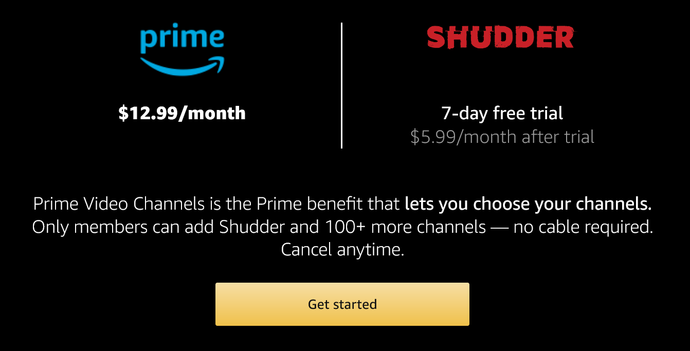 The shudder channel