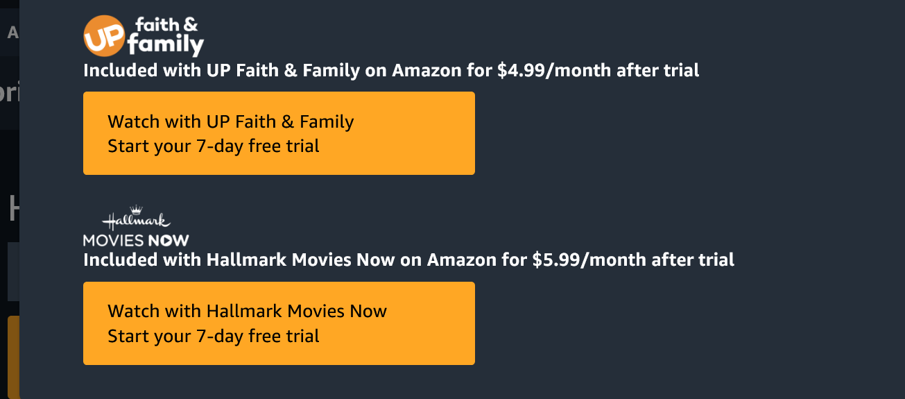 Up faith and top family subscription amazon