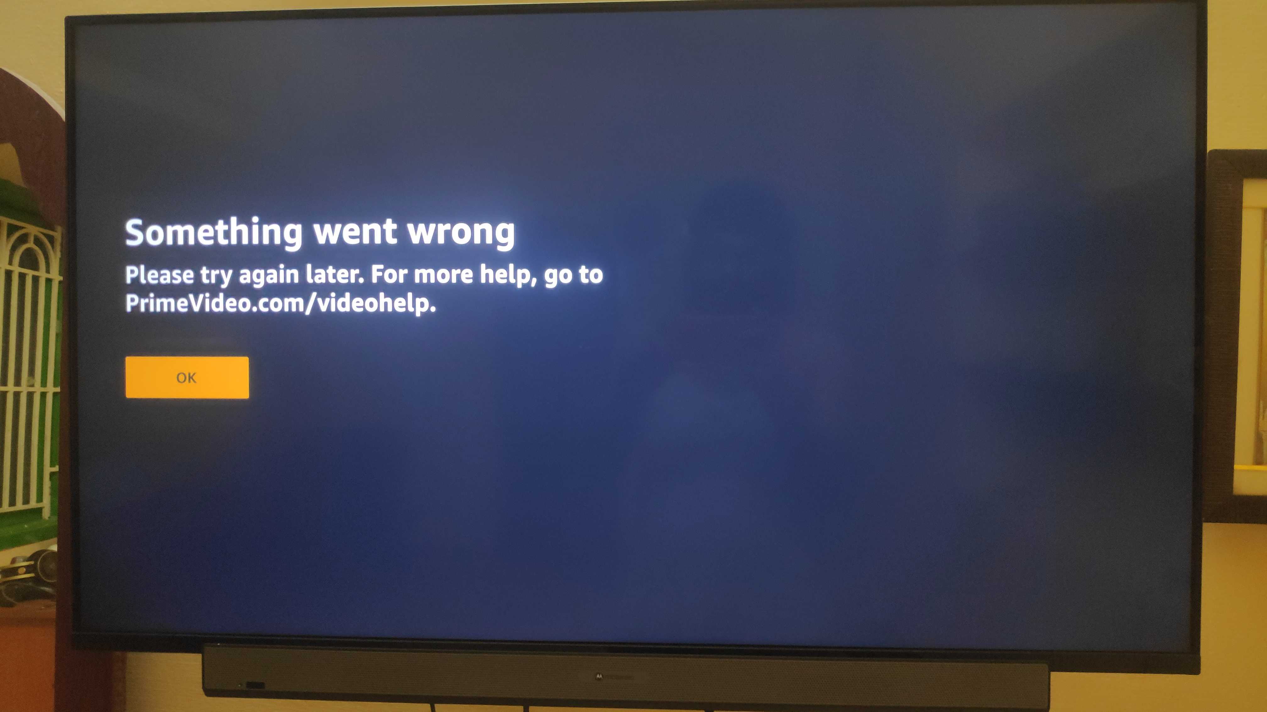 Amazon Prime Video App Showing Error Code 60 After Launch