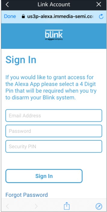 Link blink to shop alexa