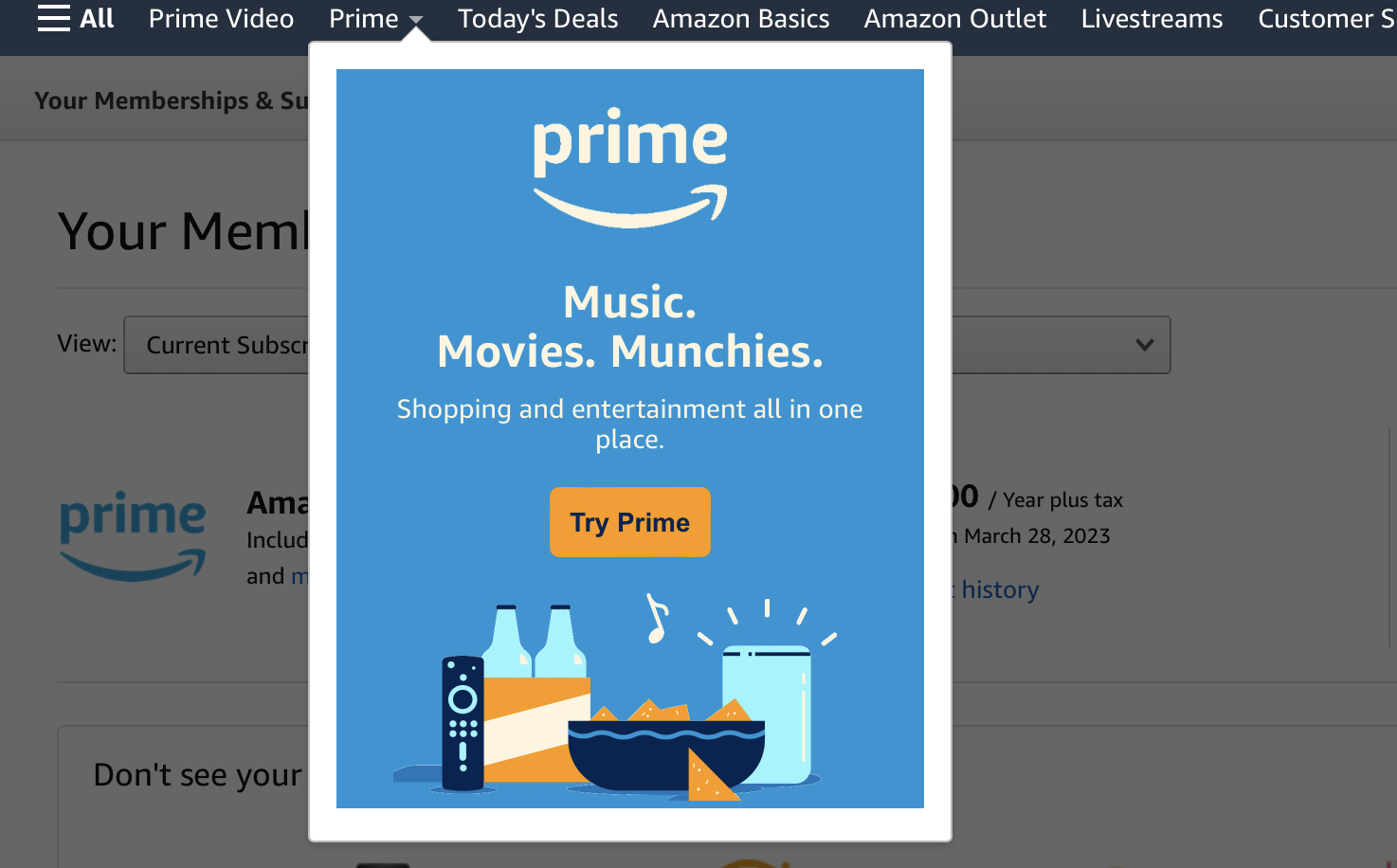Prime Video and Gaming not recognizing Prime account