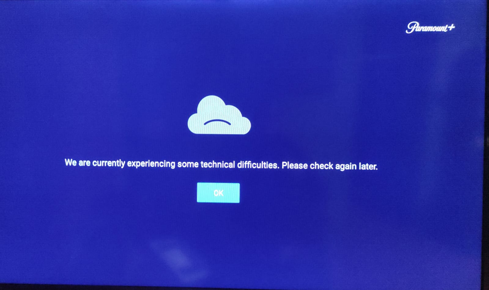 Error en Paramount+