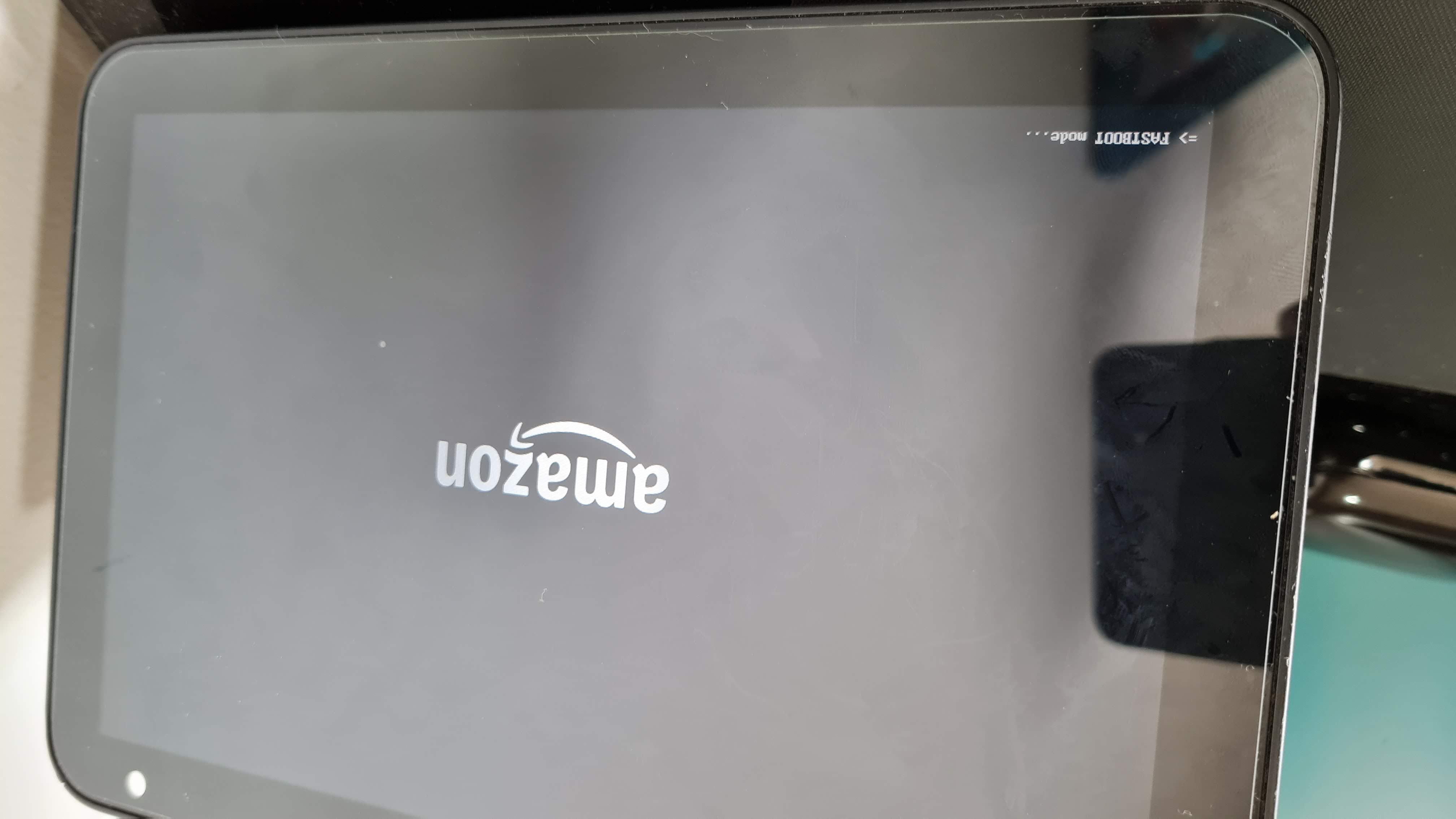 Echo Show 8 Stuck on "=>FASTBOOT mode..." with the amazon logo