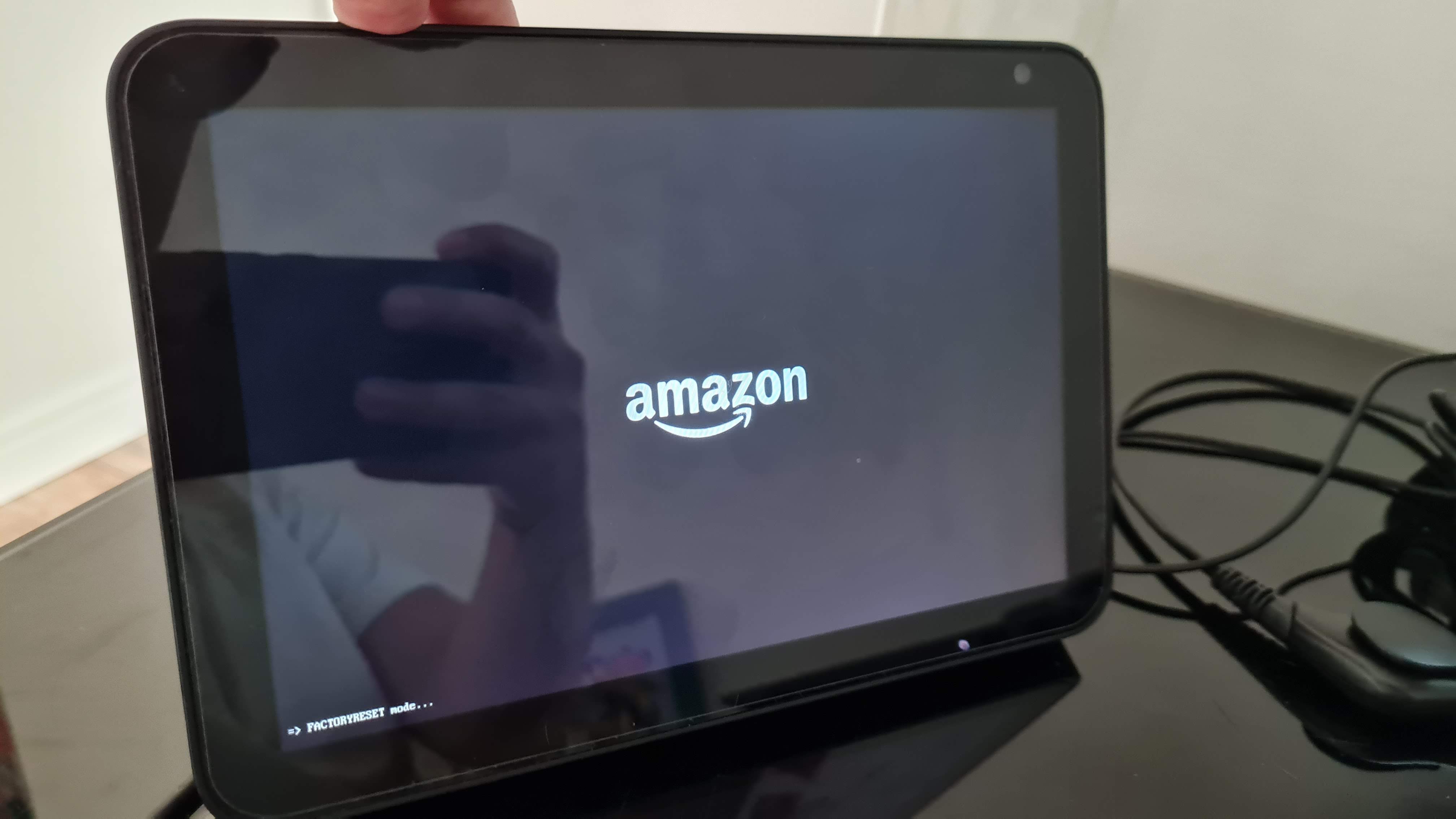 Echo Show 8 Stuck on "=>FASTBOOT mode..." with the amazon logo