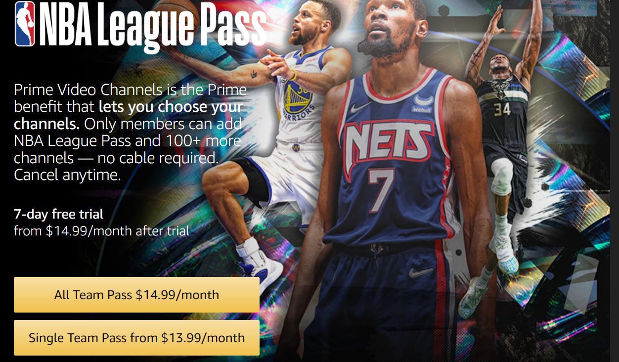 NBA League Pass on Prime Video Channels