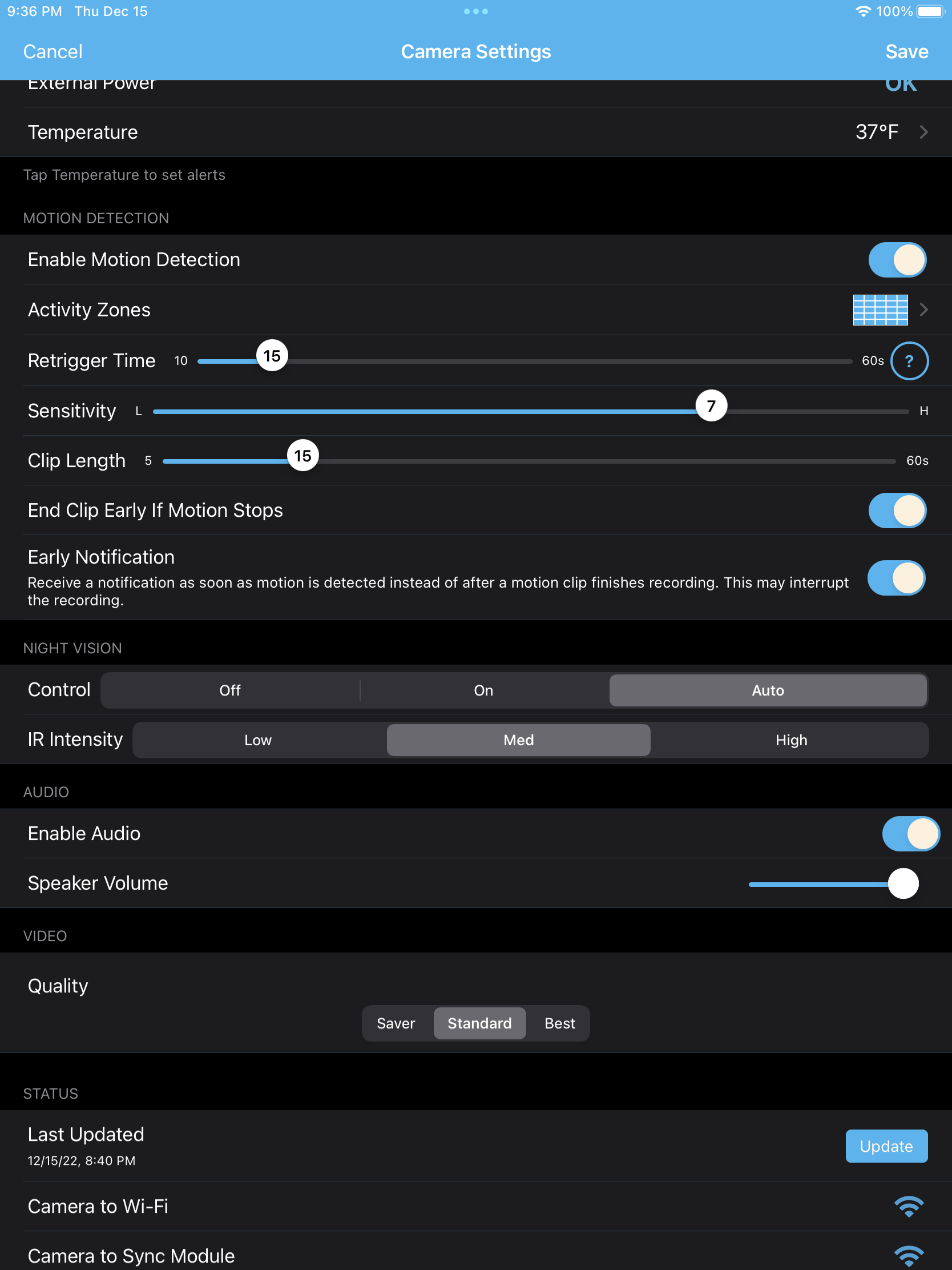 Outdoor (vs. xt and xt2?) Motion detection POOR