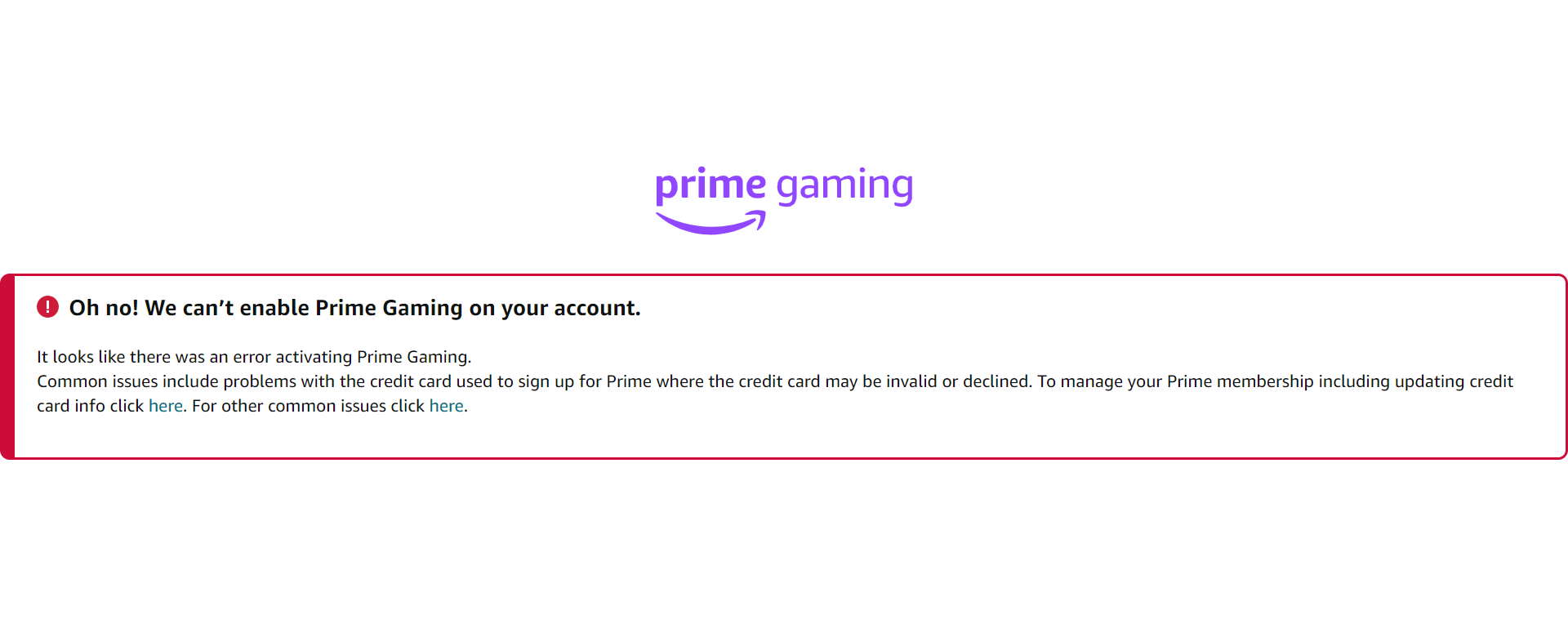 Activating Prime Gaming