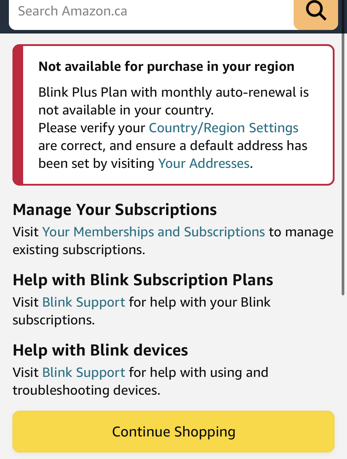 Blink Subscription Plus Plan with monthly auto-renewal