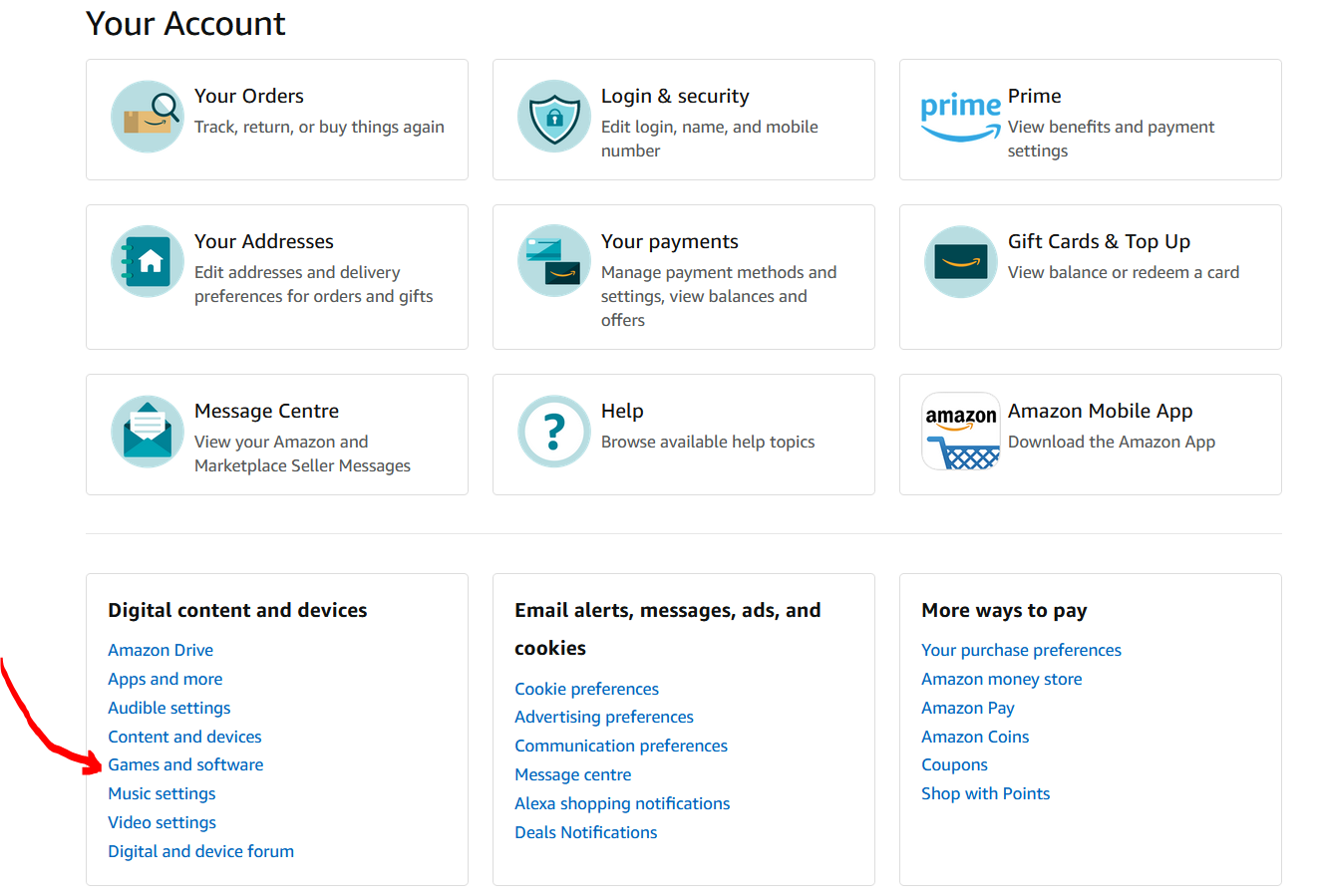 Software library Simple navigation question