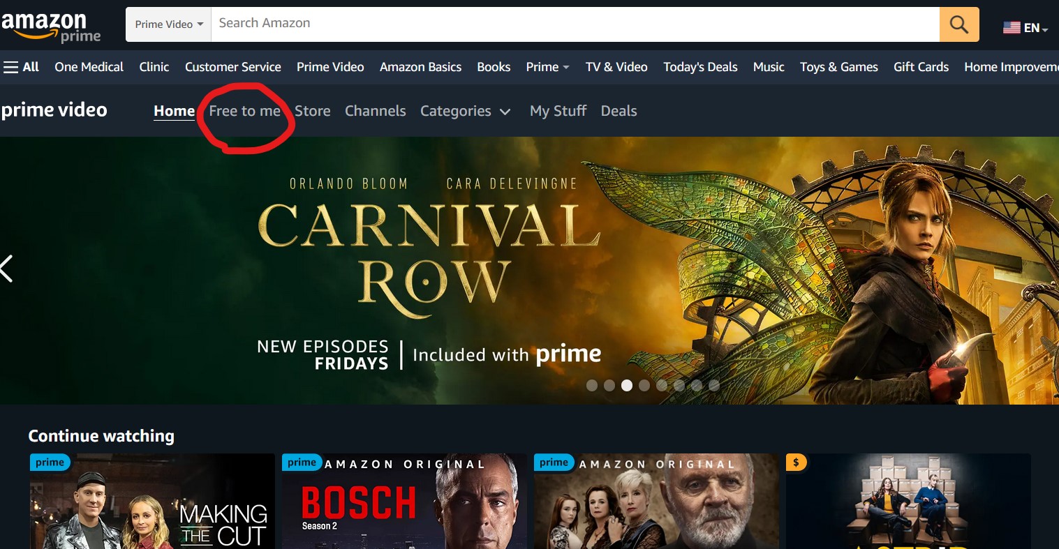 Where is the Free To Me Button