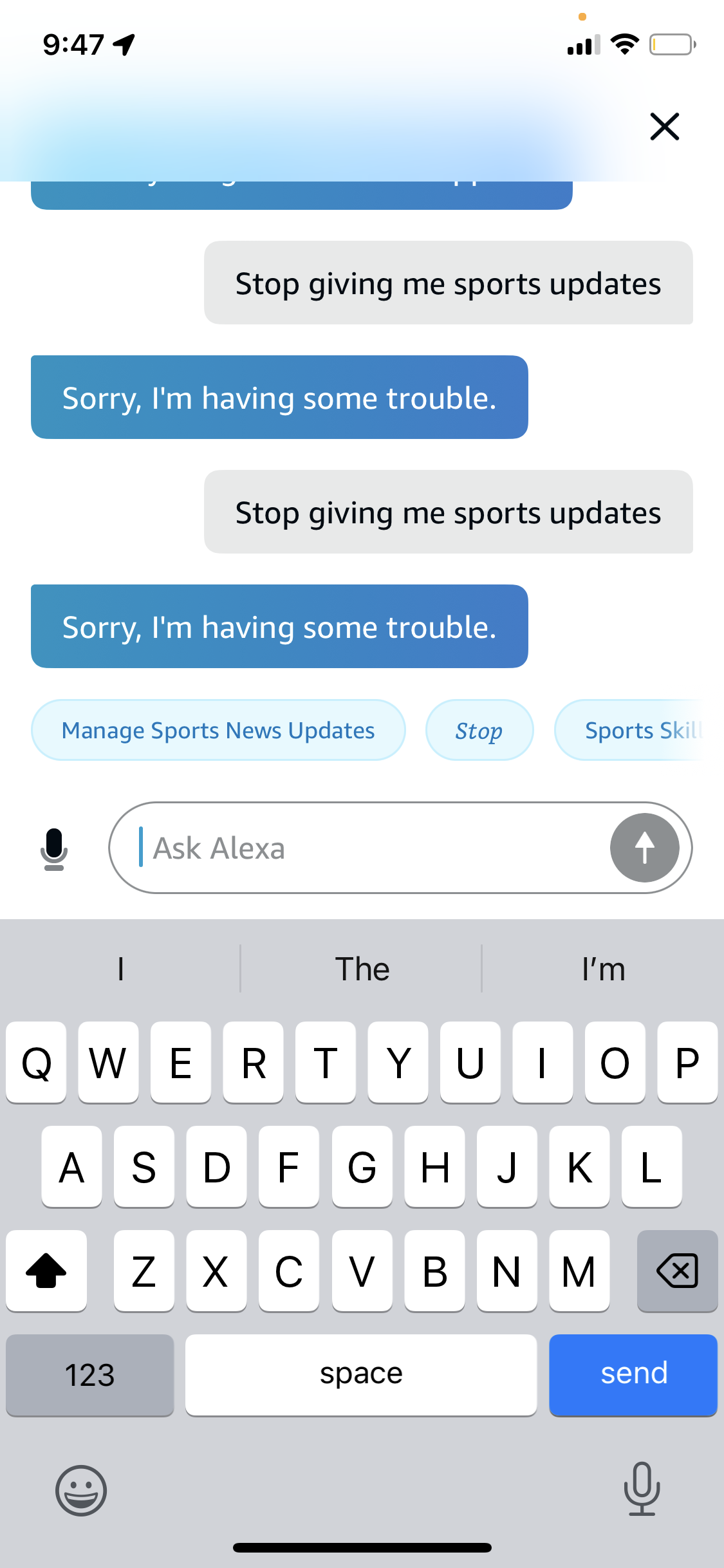 Can’t stop sports notifications….
