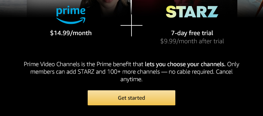 what streaming services besides starz am I entitled to