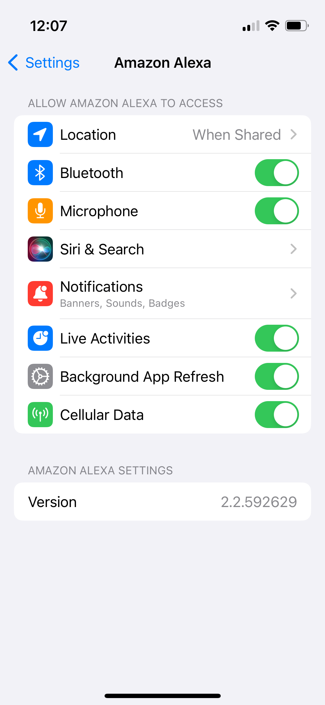 Connected device not showing under 