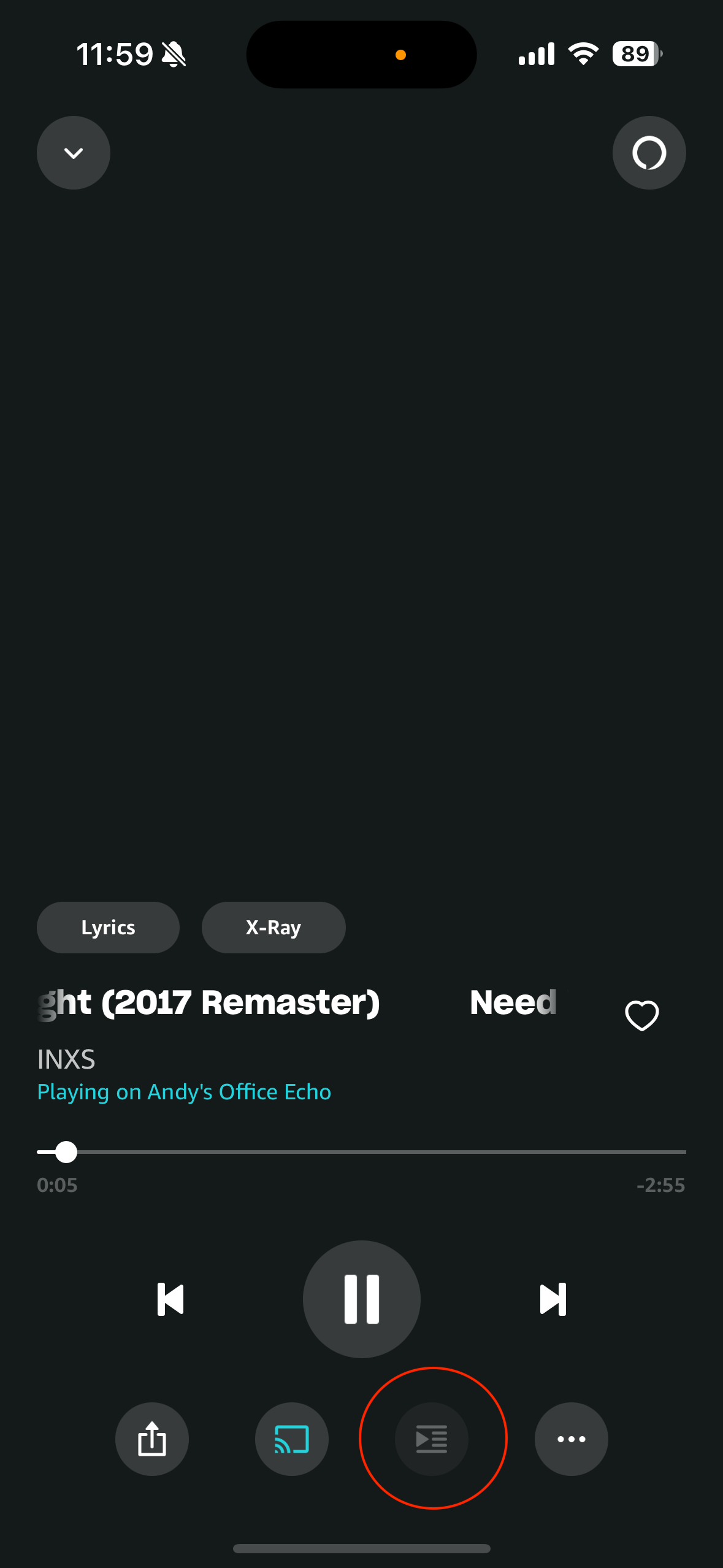 Music queue icon greyed out on the iOS app when connect to speaker