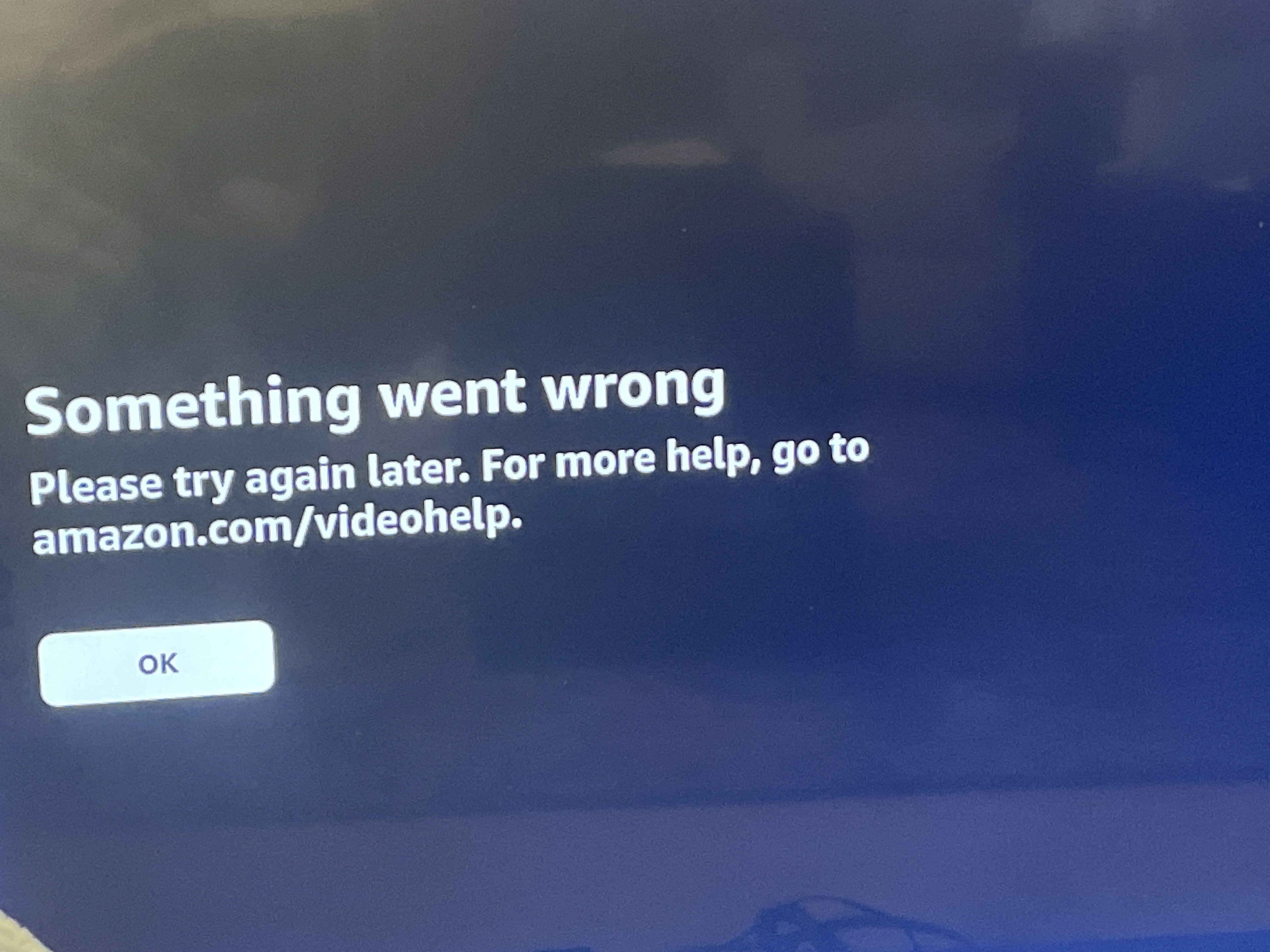 Something Went Wrong