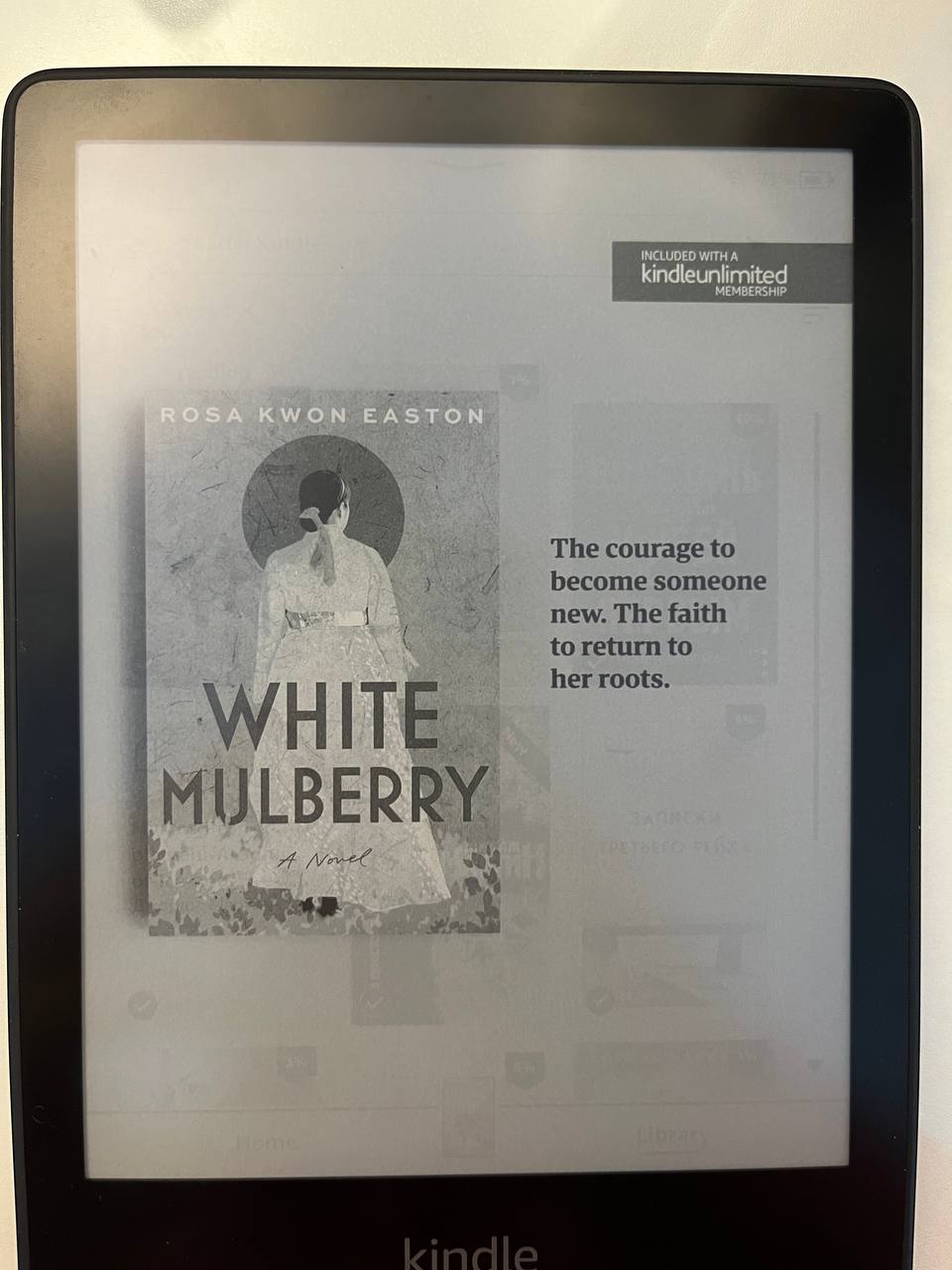 Kindle Paperwhite (11th Gen) screen has shadows of a