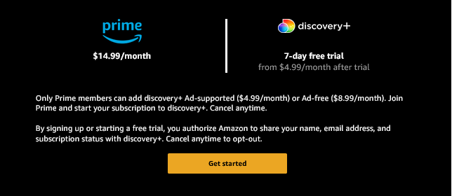 How do I add subscription of Discovery with out ads