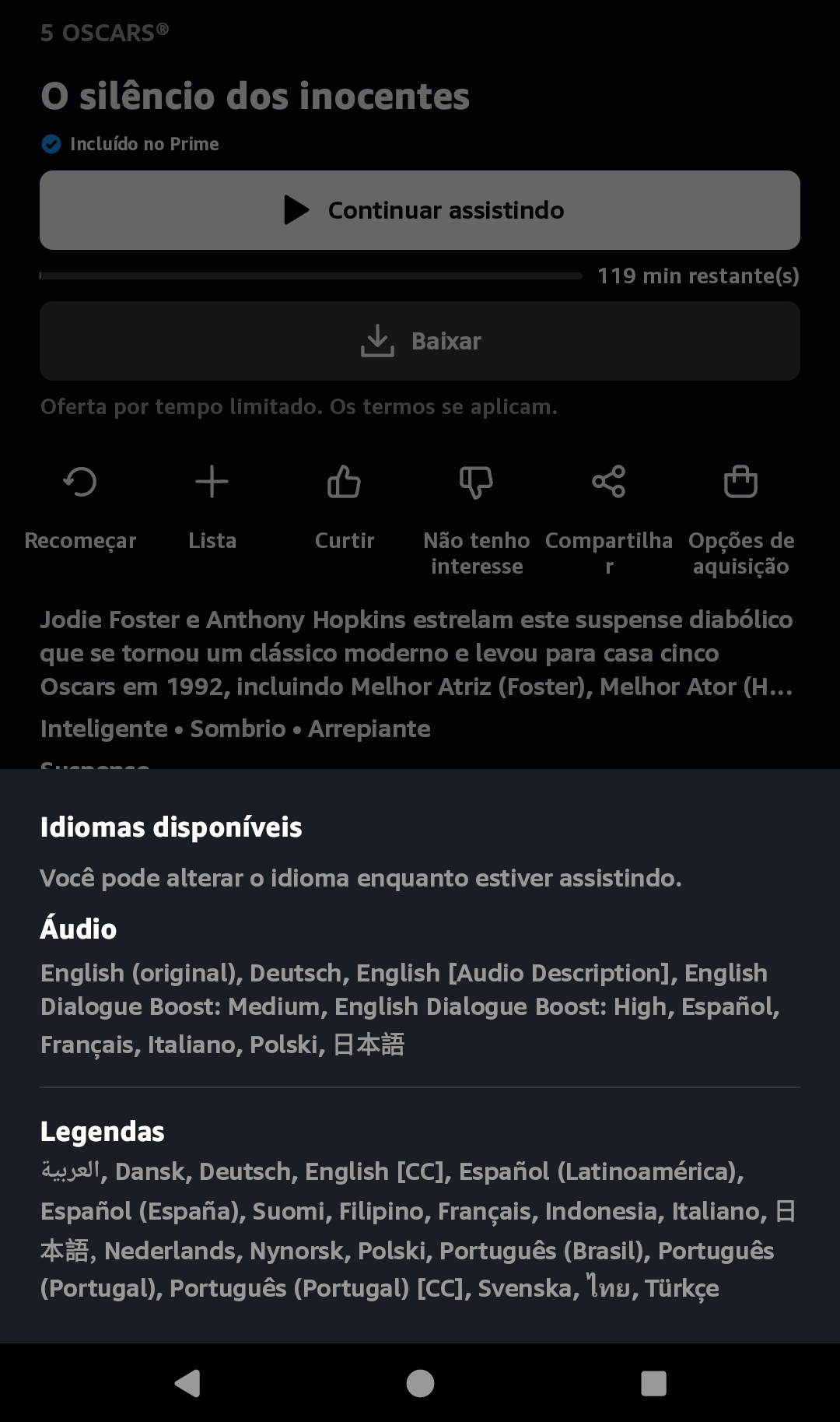 Filme o silêncio dos inocentes, image size:1080x1827