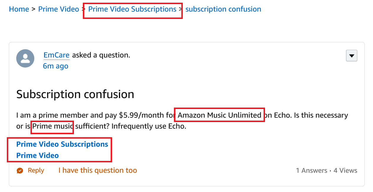 Subscription confusion