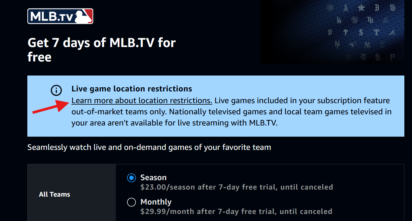 How much is MLB TV after 7 day trial?