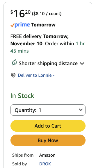 Shopping defaults and sorting