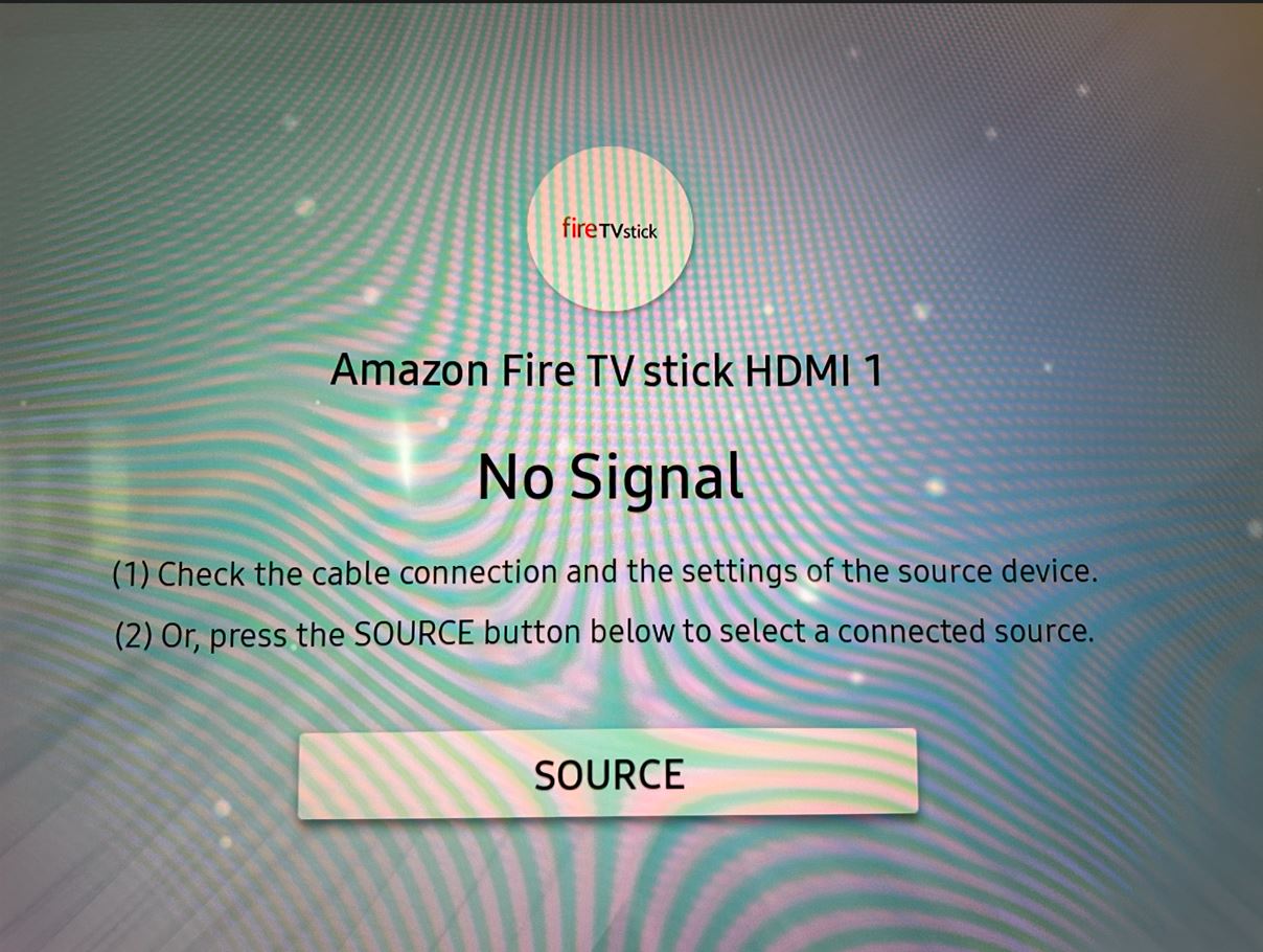 No signal source after 10 minutes. Multiple tv's this happens on. Why?