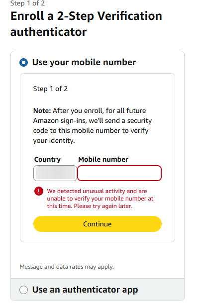 Unable to Sign In to Amazon Account on Kindle Paperwhite (12th Gen)