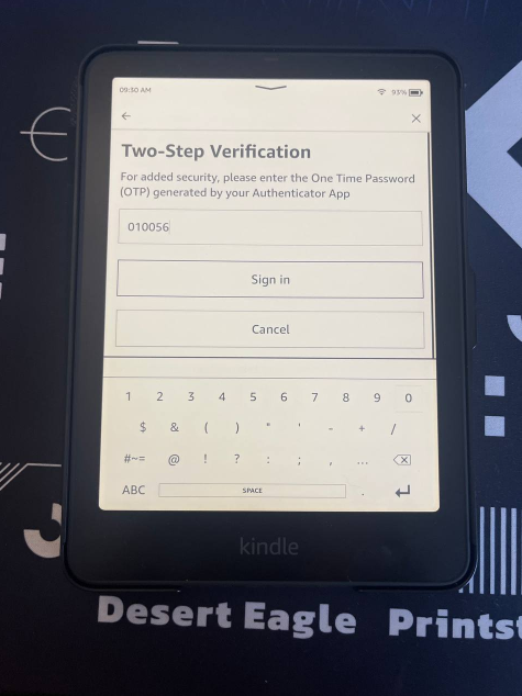 Unable to Sign In to Amazon Account on Kindle Paperwhite (12th Gen)