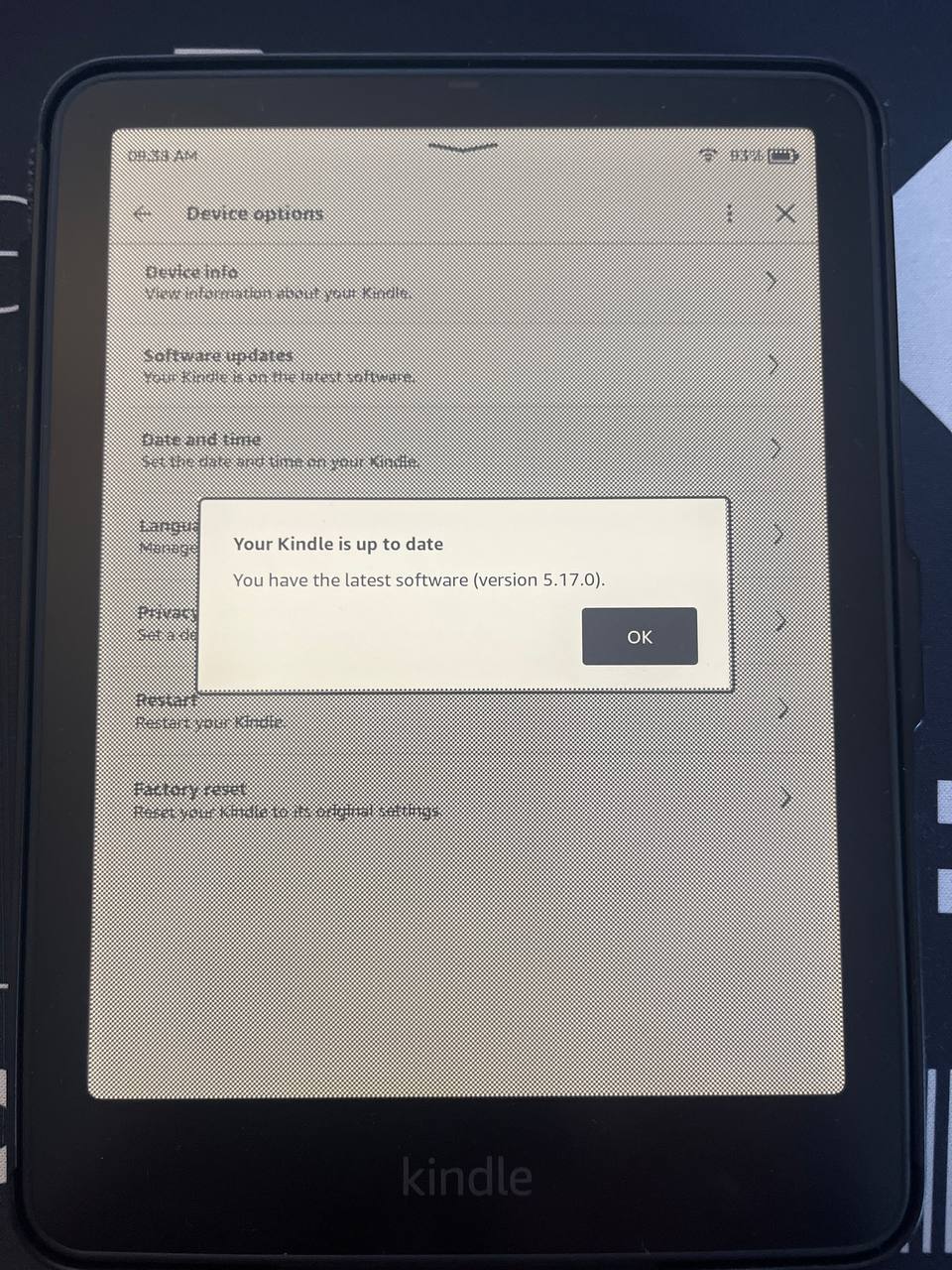 Unable to Sign In to Amazon Account on Kindle Paperwhite (12th Gen)