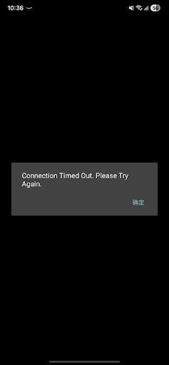 Alexa app keeps showing "Connection Timed Out" error