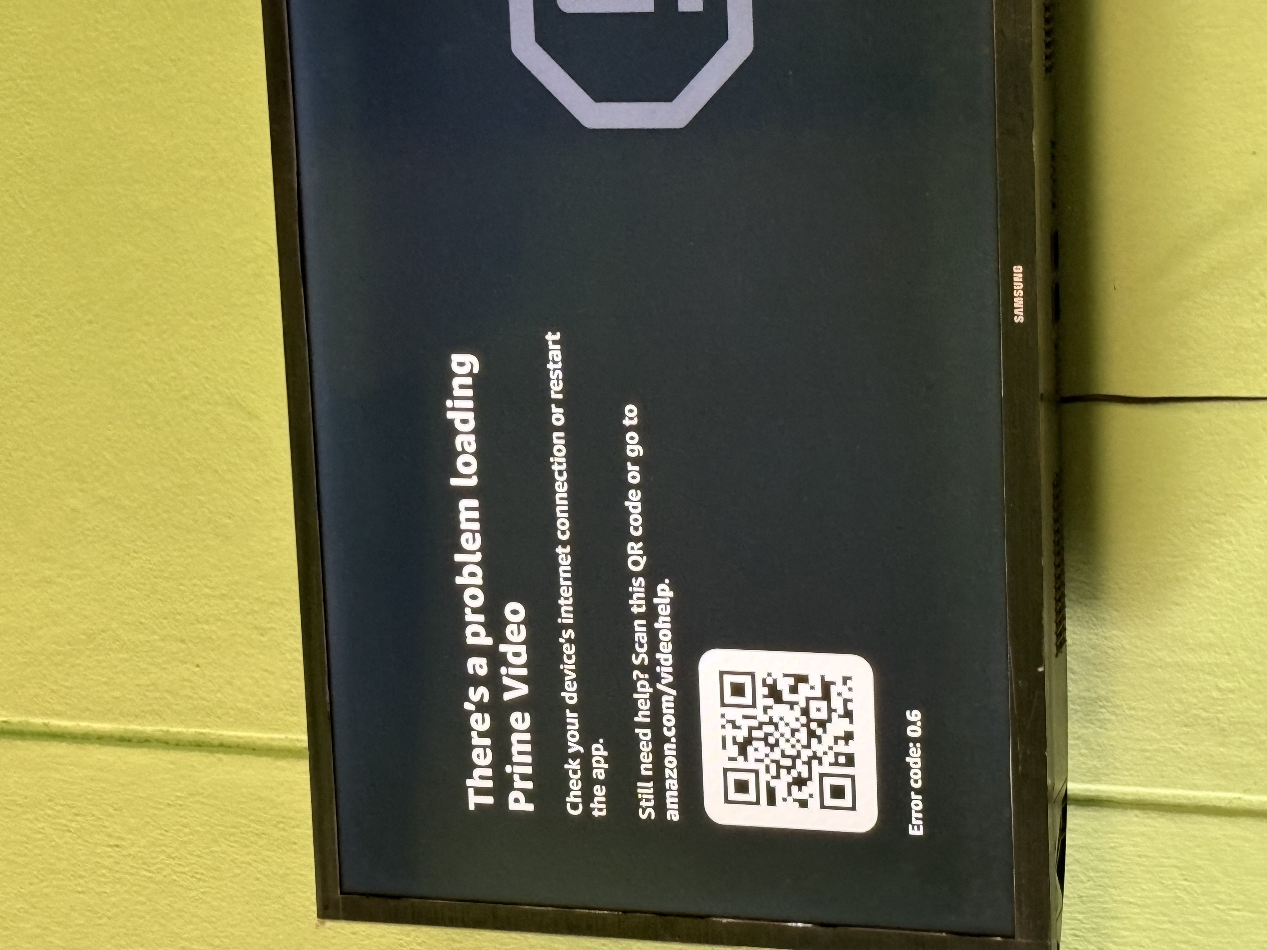 Prime Video Problem on TV