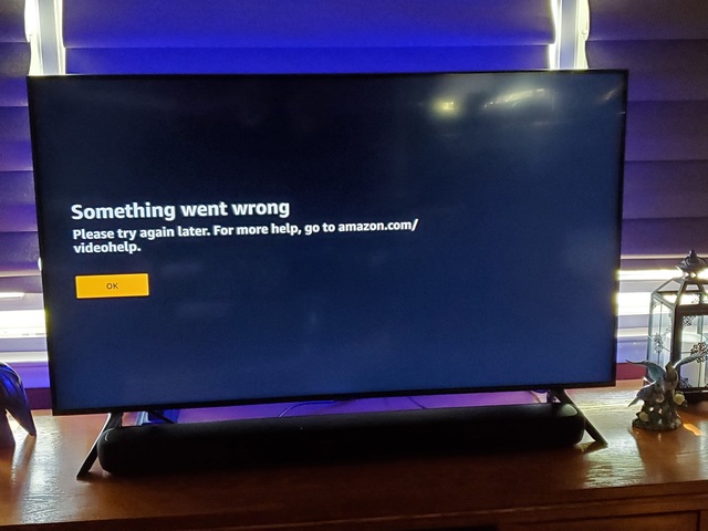 something went wrong