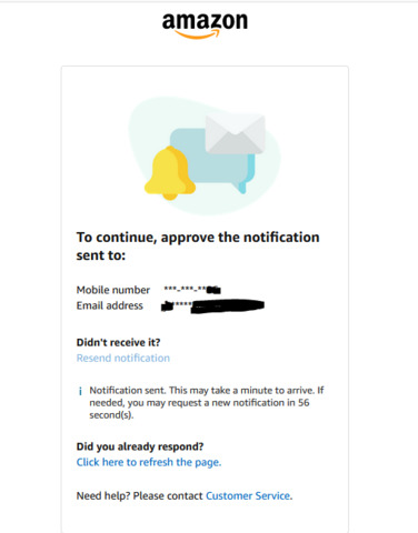 sign in detected sms